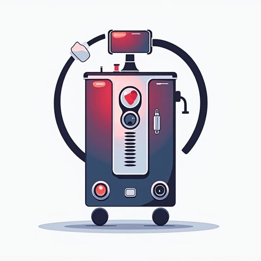 AI Design for Logo for a heart lung machine with an operator. Add text "perfusionist"