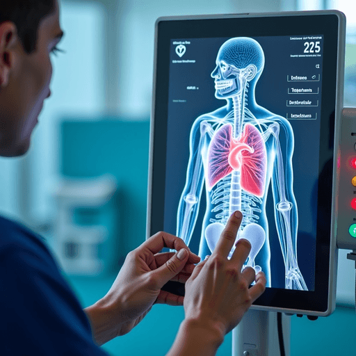 AI Design for a heart lung machine with a person operating the machine