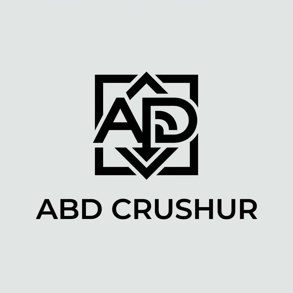 AI Design for A minimalist, modern logo design featuring clean geometric lines and balanced negative space. The aesthetic is sophisticated and professional, set against a solid neutral background with high-contrast, sharp vector-style rendering.
Company Name : ABD Crushur