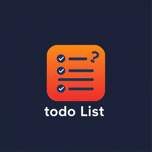 AI Design for i want to create a todo list type mobile app i want a icon and logo