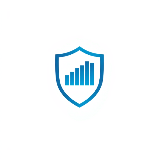 AI Design for A shield with a progress bar design, signifying security and progress.