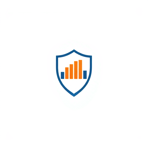 AI Design for A shield with a progress bar design, signifying security and progress.