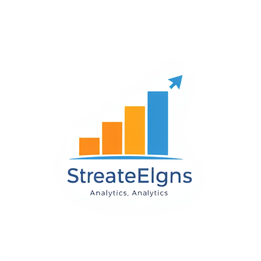 AI Design for A stacked bar chart forming an upward arrow with "S" subtly integrated, symbolizing growth, analytics, and progress.