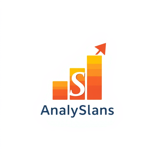 AI Design for A stacked bar chart forming an upward arrow with "S" subtly integrated, symbolizing growth, analytics, and progress.