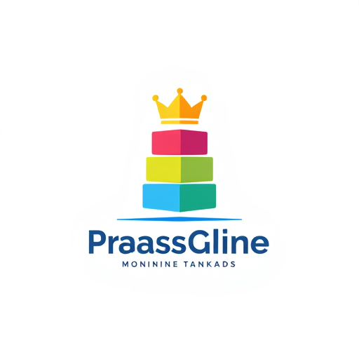 AI Design for A stack of colorful blocks with a crown on top, symbolizing ranking and rewards.