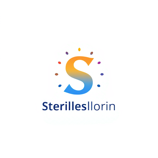 AI Design for An "S" emitting a gradient glow, with smaller dots orbiting around it, symbolizing innovation.
