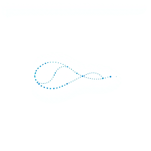 AI Design for An "S" designed with connected dots along its curves, like a progressive timeline