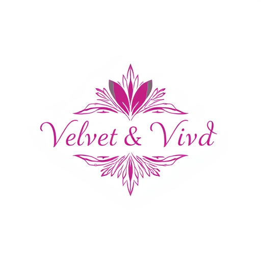 AI Design for design a logo for my company named as 'Velvet & Vivd' which deals in women body care