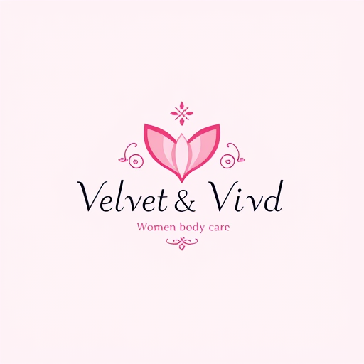AI Design for design a logo for my company named as 'Velvet & Vivd' which deals in women body care