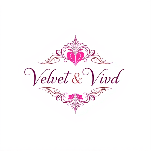 AI Design for design a logo for my company named as 'Velvet & Vivd' which deals in women body care