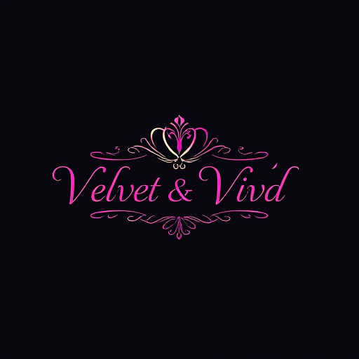 AI Design for design a logo for my company named as 'Velvet & Vivd' which deals in women body care