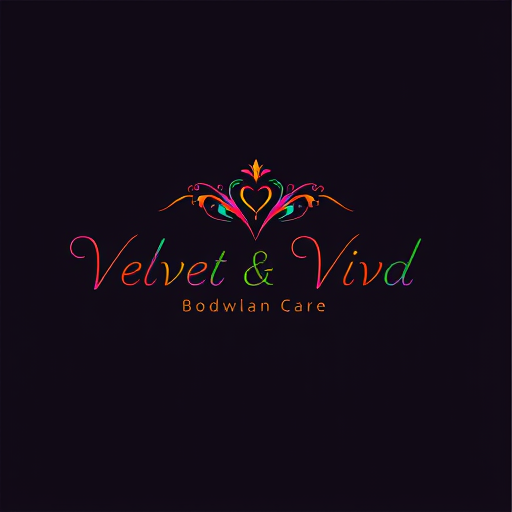 AI Design for design a logo for my company named as 'Velvet & Vivd' which deals in women body care