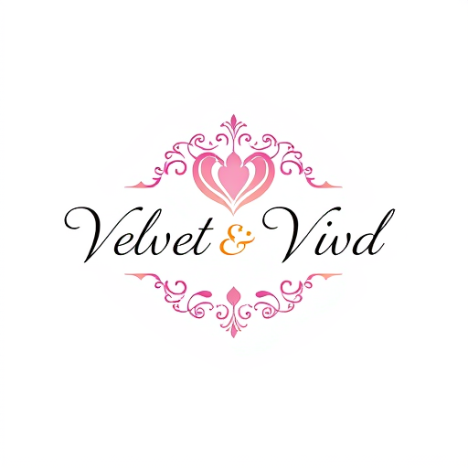 AI Design for design a logo for my company named as 'Velvet & Vivd' which deals in women body care