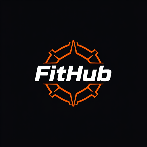 Professional logo design. Create asthetic logo for gym website with name " FitHub "