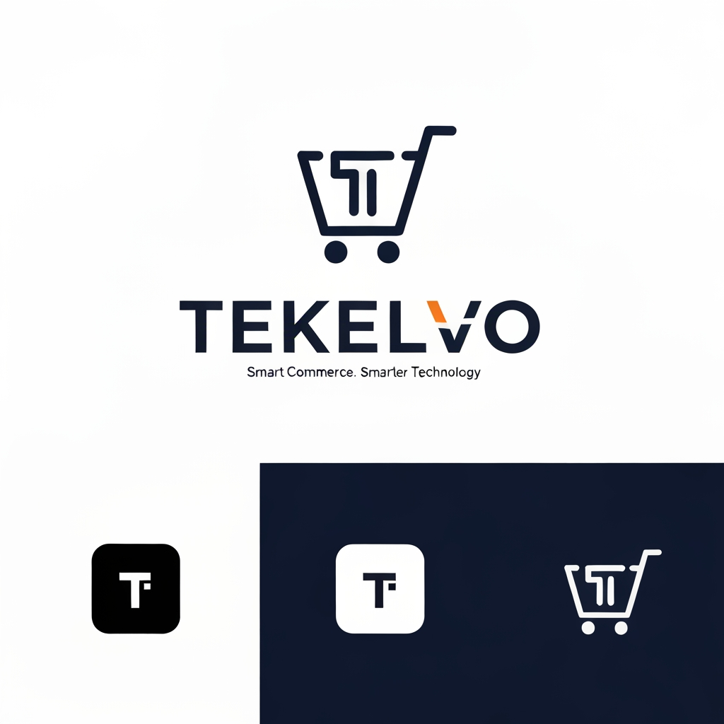 AI Design for Premium TEKELVO Logo Design Prompt
Create an ultra-premium, sophisticated, modern logo for TEKELVO, a next-generation e-commerce and technology company.
TEKELVO should look like a premium global digital brand, combining e-commerce, technology, innovation, and intelligent digital solutions.
Design a distinctive, elegant brand symbol based around a stylized “T”, subtly integrated with concepts of digital commerce, connectivity, technology, and forward movement. The symbol must be original, simple, iconic, and instantly recognizable without looking like a conventional shopping cart.
Visual Style
Luxury technology brand
Minimalist and sophisticated
Clean geometric construction
Strong visual balance
Elegant negative space
Premium corporate identity
Futuristic but timeless
Highly scalable and recognizable
Color Palette
Primary: Deep Midnight Navy #071A36
Accent: Premium Vibrant Orange #FF7A00
Optional: Champagne Gold #C9A227 used extremely subtly for premium applications
Background: White / Midnight Navy
Use color sparingly. The logo should remain powerful even in a single-color version.
Typography
Use a custom-looking premium geometric sans-serif wordmark.
Text:
TEKELVO
Make the typography bold, refined, spacious, and highly recognizable. Consider subtle customization of one letter, especially the T, K, or V, to create a unique brand signature.
Tagline
Smart Commerce. Smarter Technology.
Keep the tagline secondary and elegant.
Logo Variations
Create:
Premium primary logo — icon + TEKELVO
Luxury horizontal logo
Standalone “T” symbol
App icon / favicon
Monochrome black version
White version for dark backgrounds
Premium navy + orange version
Important
The logo must feel suitable for a company that starts with e-commerce but can eventually expand into AI, software, digital platforms, fintech, automation, and other technology solutions.
Avoid:
Generic shopping-cart symbols
Cheap-looking gradients
Excessive 3D effects
Complex illustrations
Clip-art
Overused tech icons
Excessive colors
Crowded typography
The final result should feel premium, intelligent, trustworthy, innovative, international, and future-ready—comparable in visual quality to a modern global technology brand.