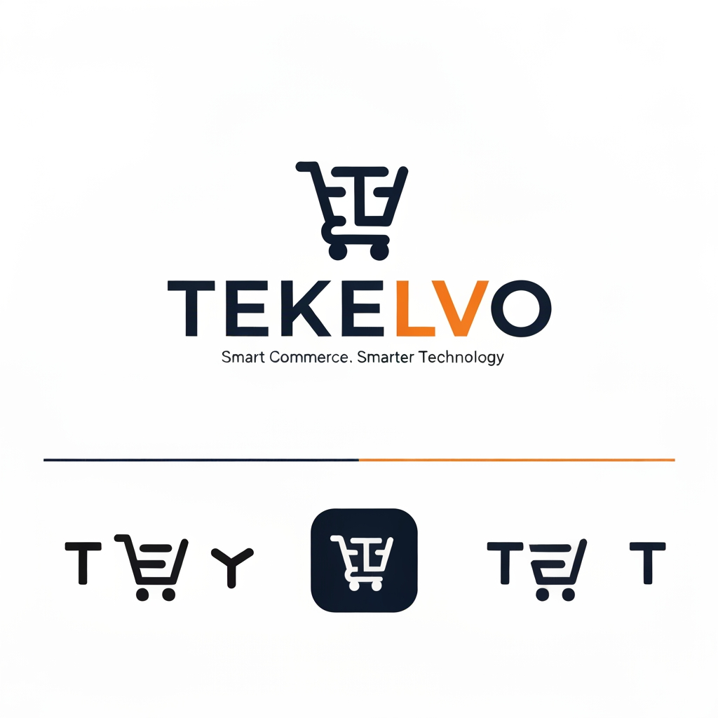 AI Design for Premium TEKELVO Logo Design Prompt
Create an ultra-premium, sophisticated, modern logo for TEKELVO, a next-generation e-commerce and technology company.
TEKELVO should look like a premium global digital brand, combining e-commerce, technology, innovation, and intelligent digital solutions.
Design a distinctive, elegant brand symbol based around a stylized “T”, subtly integrated with concepts of digital commerce, connectivity, technology, and forward movement. The symbol must be original, simple, iconic, and instantly recognizable without looking like a conventional shopping cart.
Visual Style
Luxury technology brand
Minimalist and sophisticated
Clean geometric construction
Strong visual balance
Elegant negative space
Premium corporate identity
Futuristic but timeless
Highly scalable and recognizable
Color Palette
Primary: Deep Midnight Navy #071A36
Accent: Premium Vibrant Orange #FF7A00
Optional: Champagne Gold #C9A227 used extremely subtly for premium applications
Background: White / Midnight Navy
Use color sparingly. The logo should remain powerful even in a single-color version.
Typography
Use a custom-looking premium geometric sans-serif wordmark.
Text:
TEKELVO
Make the typography bold, refined, spacious, and highly recognizable. Consider subtle customization of one letter, especially the T, K, or V, to create a unique brand signature.
Tagline
Smart Commerce. Smarter Technology.
Keep the tagline secondary and elegant.
Logo Variations
Create:
Premium primary logo — icon + TEKELVO
Luxury horizontal logo
Standalone “T” symbol
App icon / favicon
Monochrome black version
White version for dark backgrounds
Premium navy + orange version
Important
The logo must feel suitable for a company that starts with e-commerce but can eventually expand into AI, software, digital platforms, fintech, automation, and other technology solutions.
Avoid:
Generic shopping-cart symbols
Cheap-looking gradients
Excessive 3D effects
Complex illustrations
Clip-art
Overused tech icons
Excessive colors
Crowded typography
The final result should feel premium, intelligent, trustworthy, innovative, international, and future-ready—comparable in visual quality to a modern global technology brand.