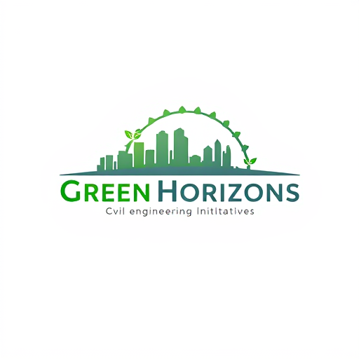 AI Design for Skyline Silhouette: A stylized cityscape or skyline, representing urban development and infrastructure.Green Accent: Incorporate leaves, a tree, or a green arch to symbolize eco-friendliness and sustainability, tying in with the "Green Horizons Initiative."Engineering Touch: Include technical elements like a gear, compass, or ruler subtly integrated into the design to highlight civil engineering expertise.Colors:Green (sustainability and innovation)Blue (trust and professionalism)Grey or metallic tones (engineering and structure)Font: A clean sans-serif font, reflecting modernity and clarity.