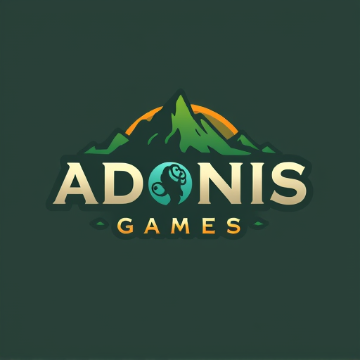 Professional logo design. adonis games. a game company wich makes games about nature