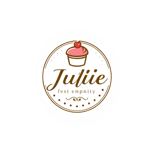 AI Design for logo toko bakery julie