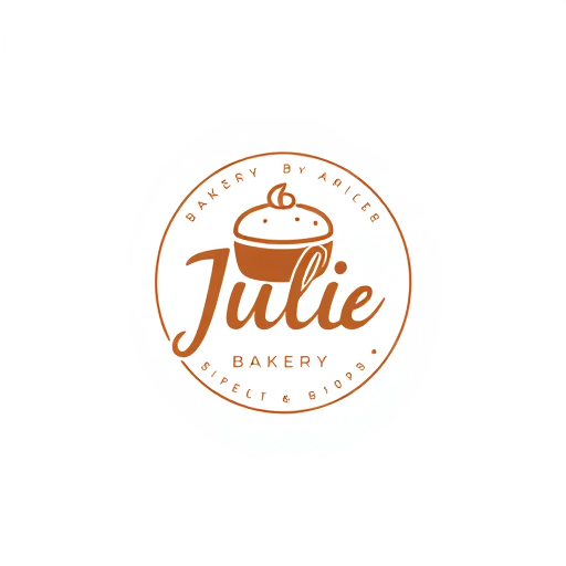 AI Design for logo toko bakery julie