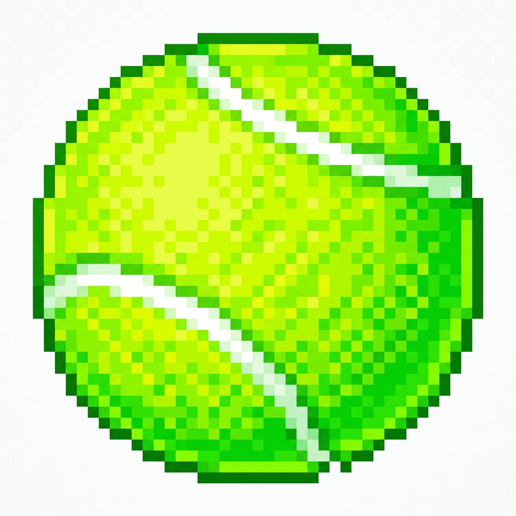 AI Design for make this ball cartoonish and vibrant and pixelated