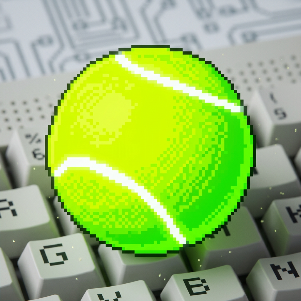 AI Design for make this ball cartoonish and vibrant and pixelated