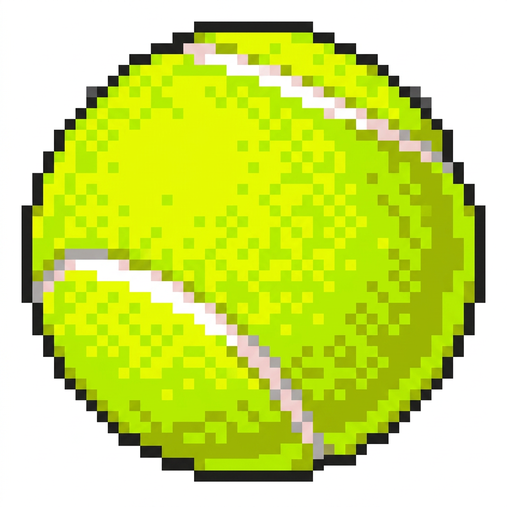 AI Design for make this ball cartoonish and vibrant and pixelated