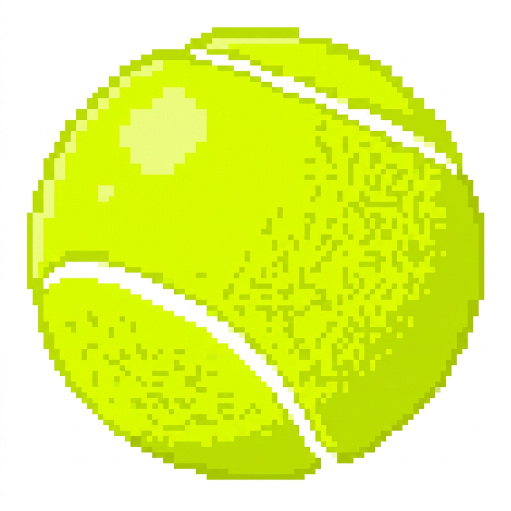 AI Design for make this ball cartoonish and vibrant and pixelated