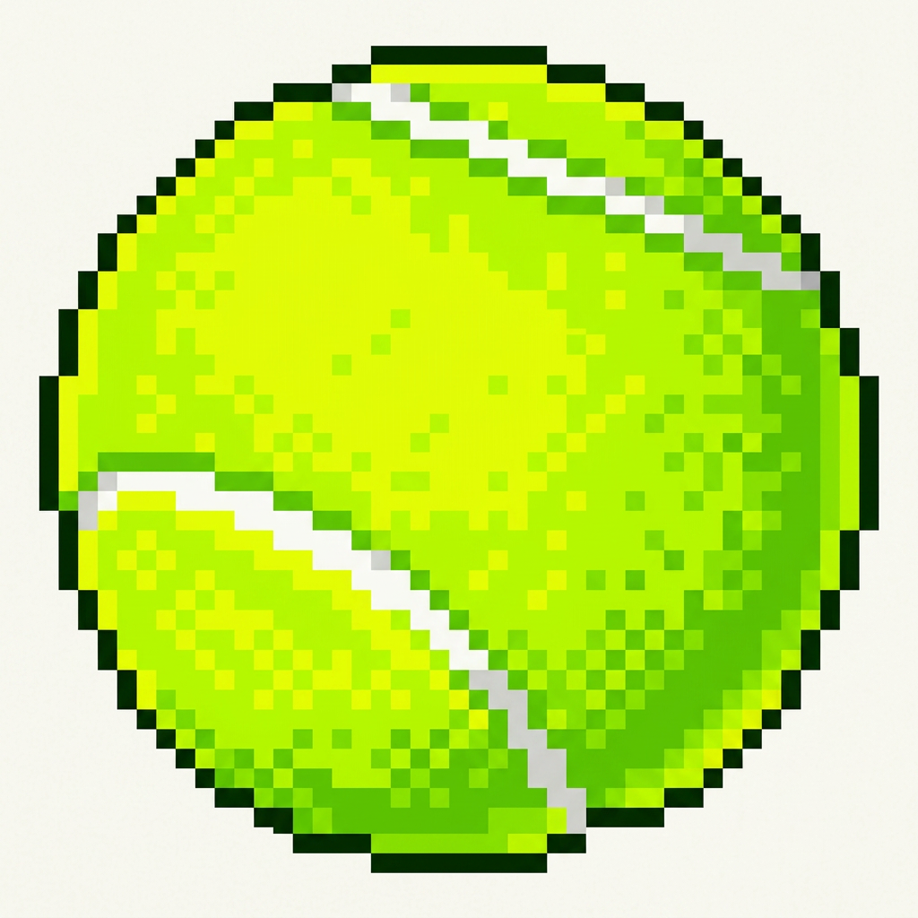 AI Design for make this ball cartoonish and vibrant and pixelated