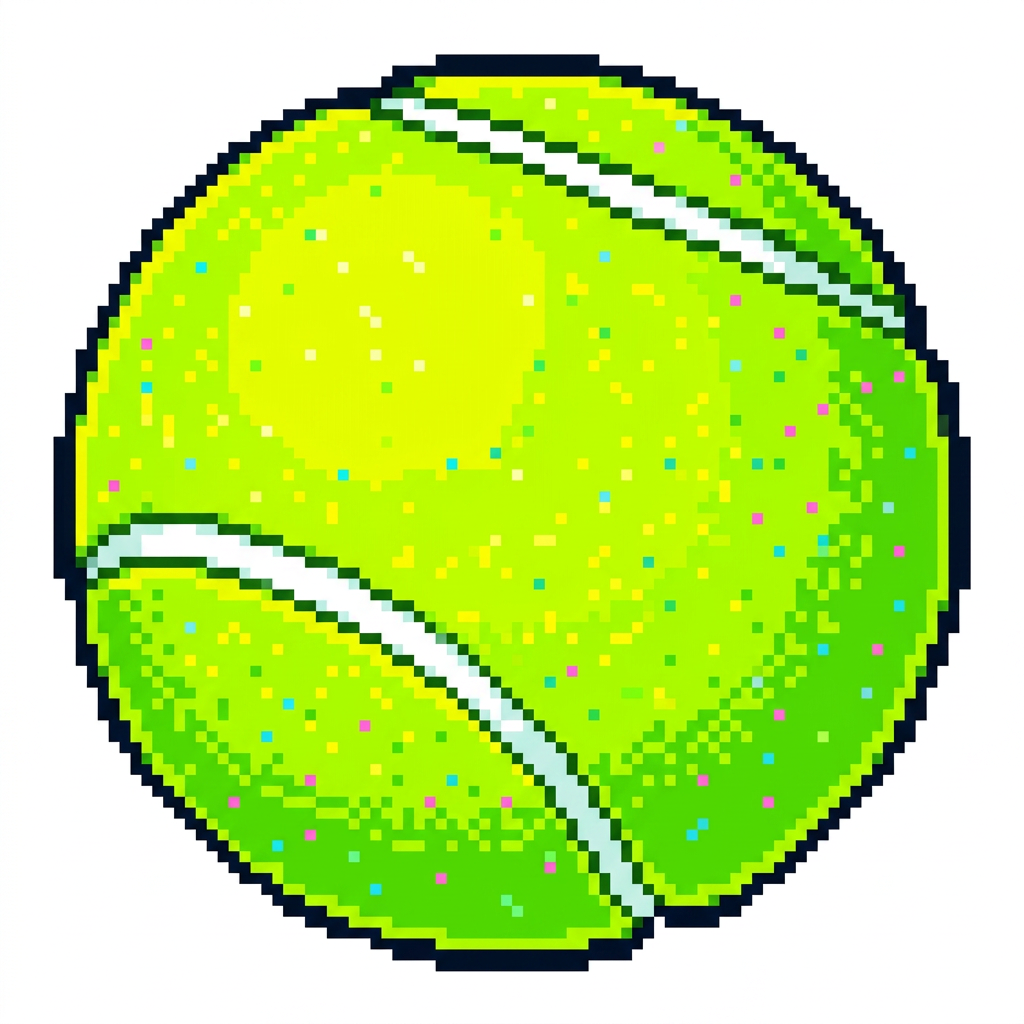AI Design for make this ball cartoonish and vibrant and pixelated
