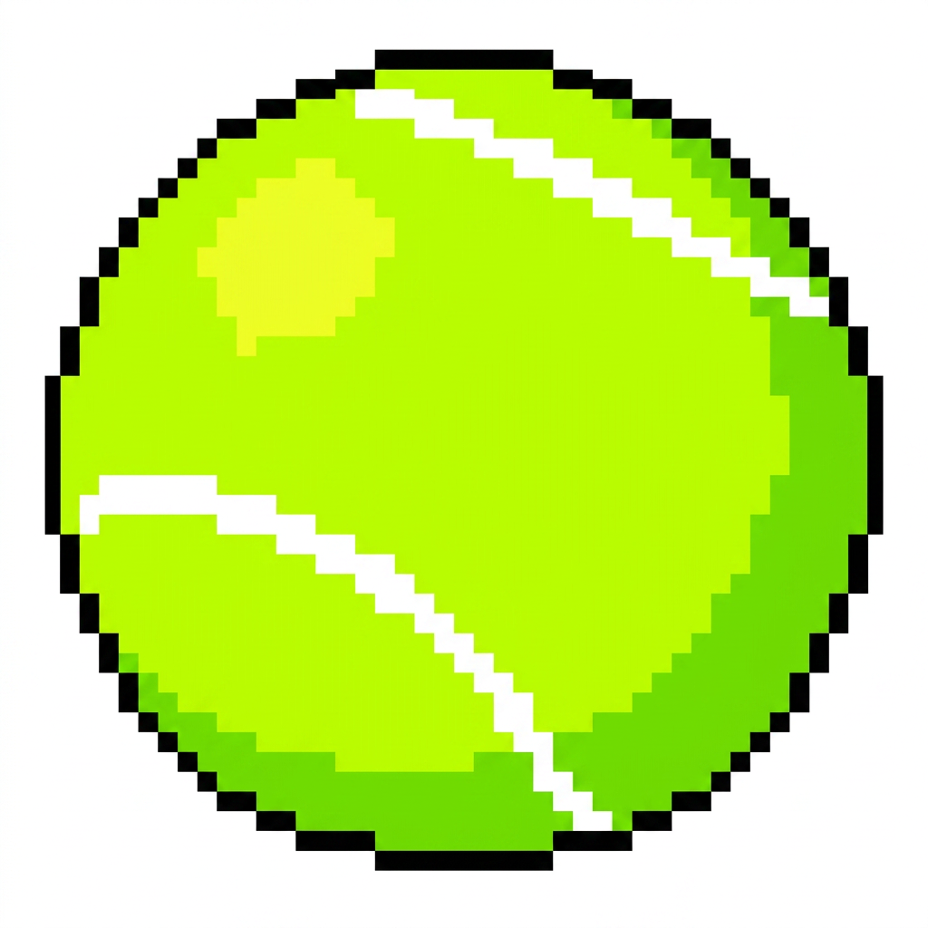 AI Design for make this ball cartoonish and vibrant and pixelated