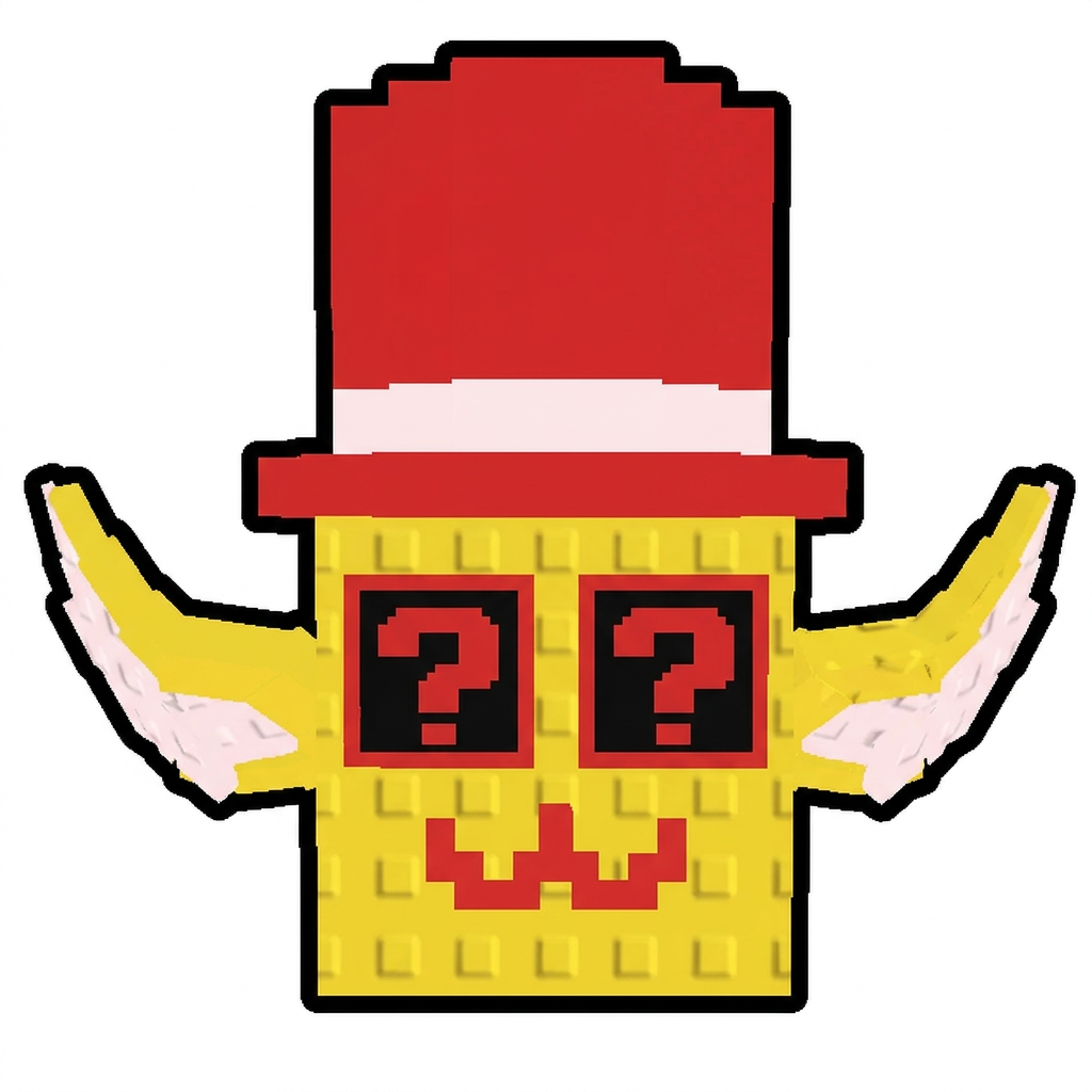 make this lucky block face forward DO NOT TOUCH THE OUTLINE THICKNESS  DO NOT CHANGE ANYTHING ELSE