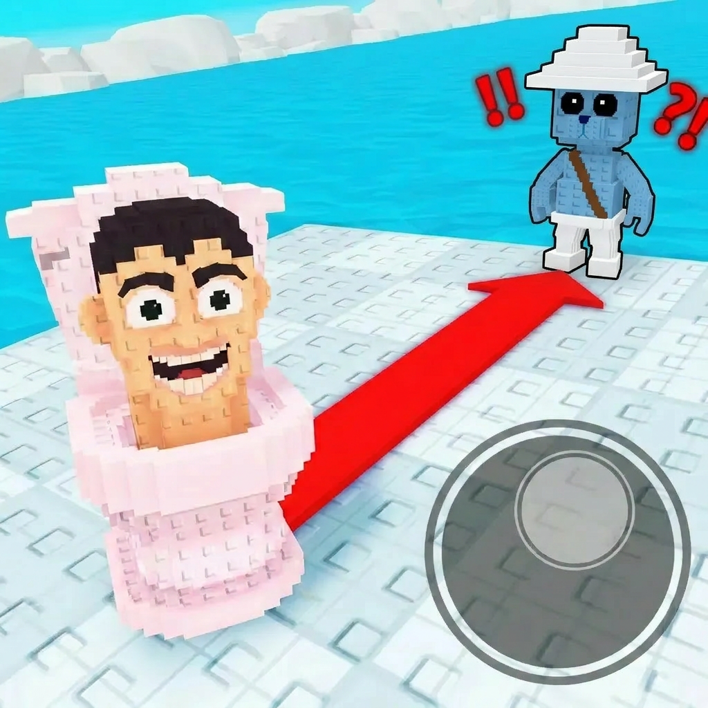 replace the brown guy at the end with this blue guy