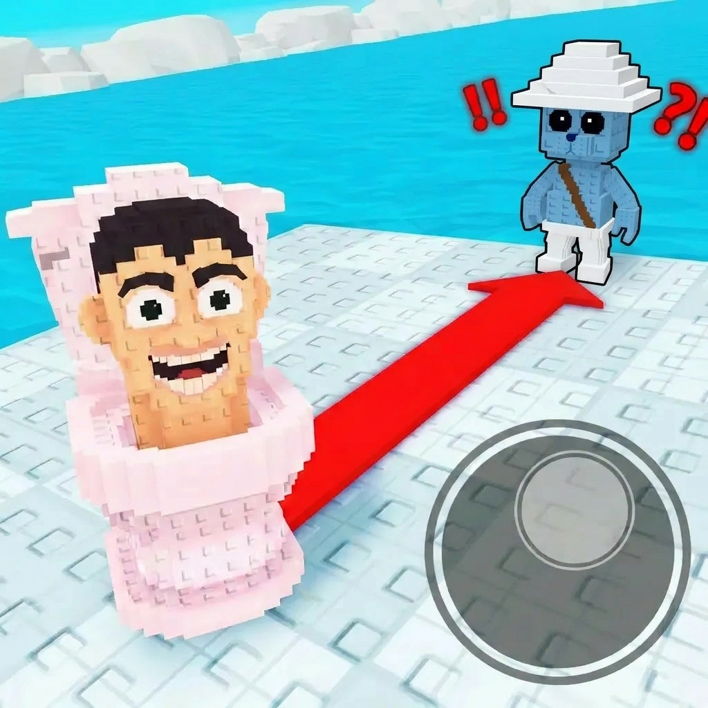 replace the brown guy at the end with this blue guy