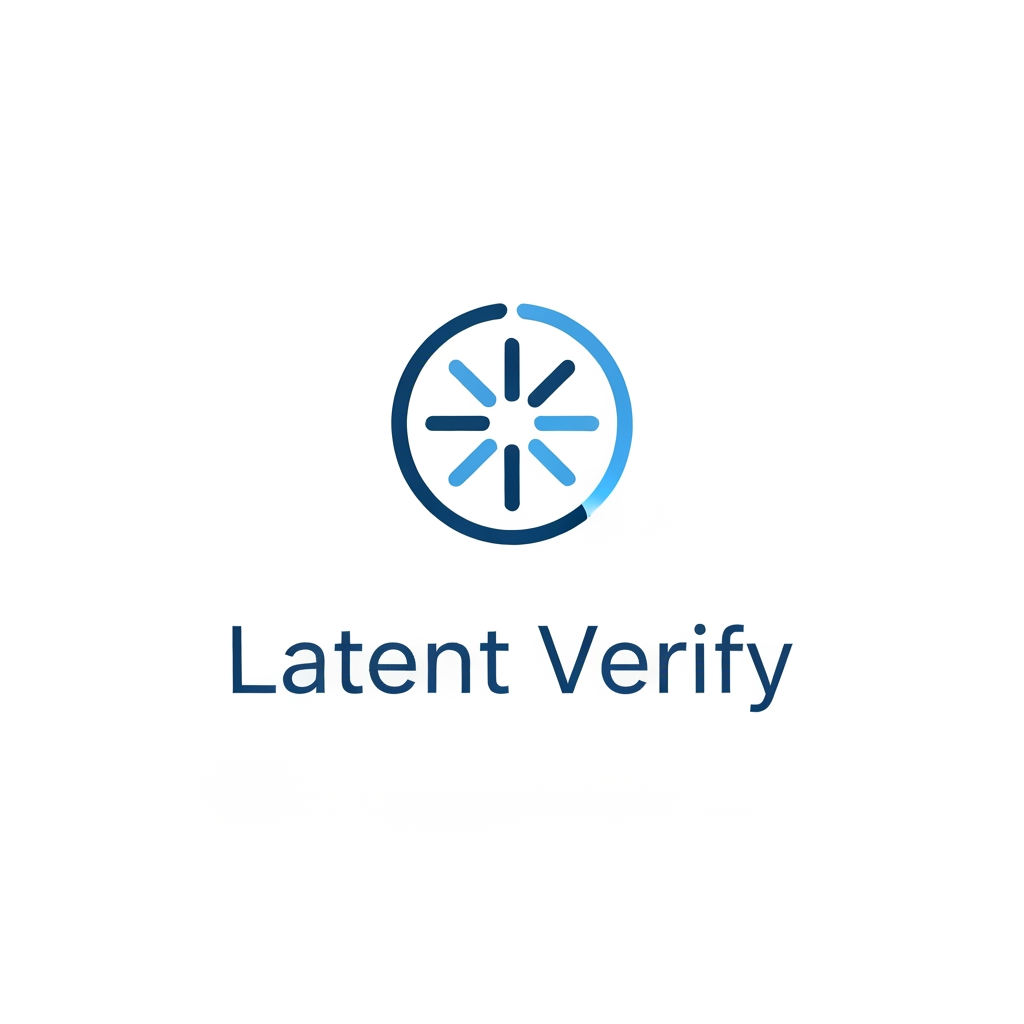 AI Design for create me alogo unique and small minimal asrgetic logo for my platorm that is latent verify