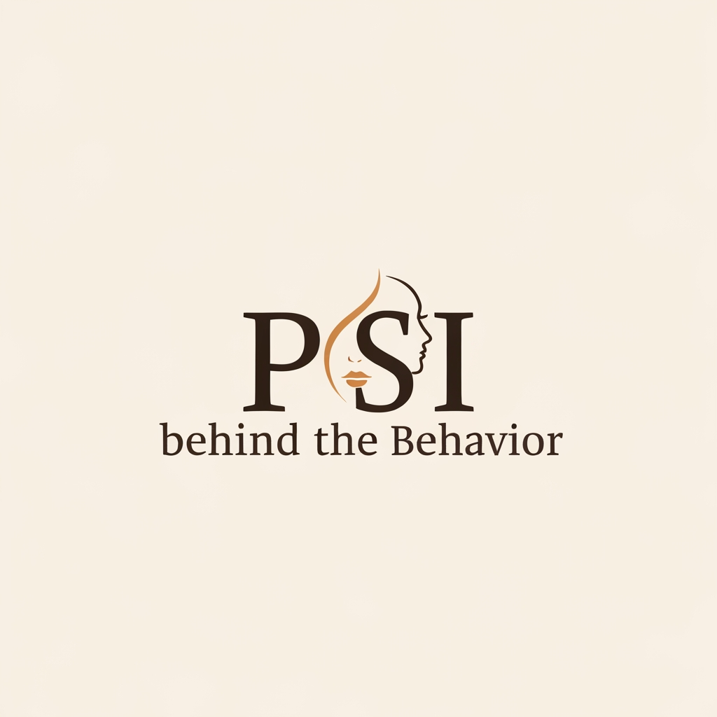 AI Design for I want to create a logo for the brand name behind the behavior It's a psychological based clinic I want PSI psychology symbol at the center and also at a female figure, female face or icon or female which suits better with the main PSI logo