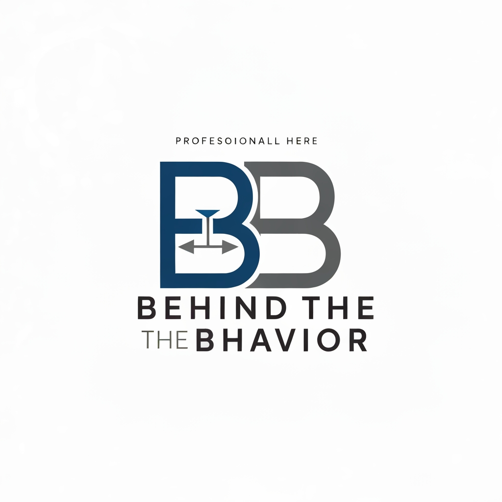 AI Design for Create a high resolution professional logo name behind the behavior use the letter B and B as the main component of the logo and generate also add psychological sign in THE LOGO