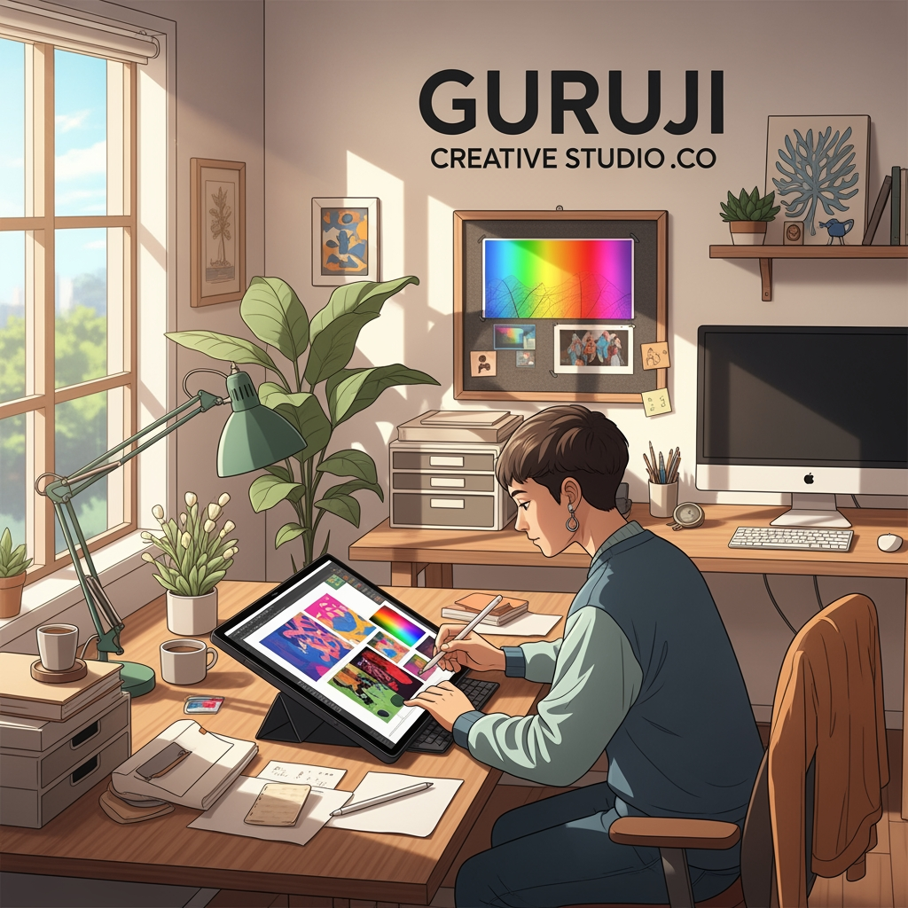 AI Design for Guruji Creative Studio .CO
Graphic designer