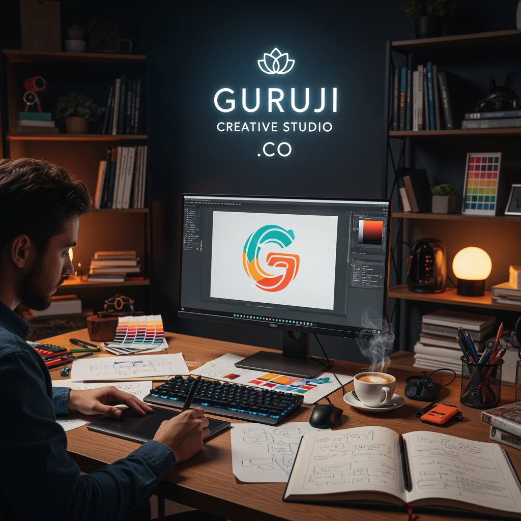 AI Design for Guruji Creative Studio .CO
Graphic designer