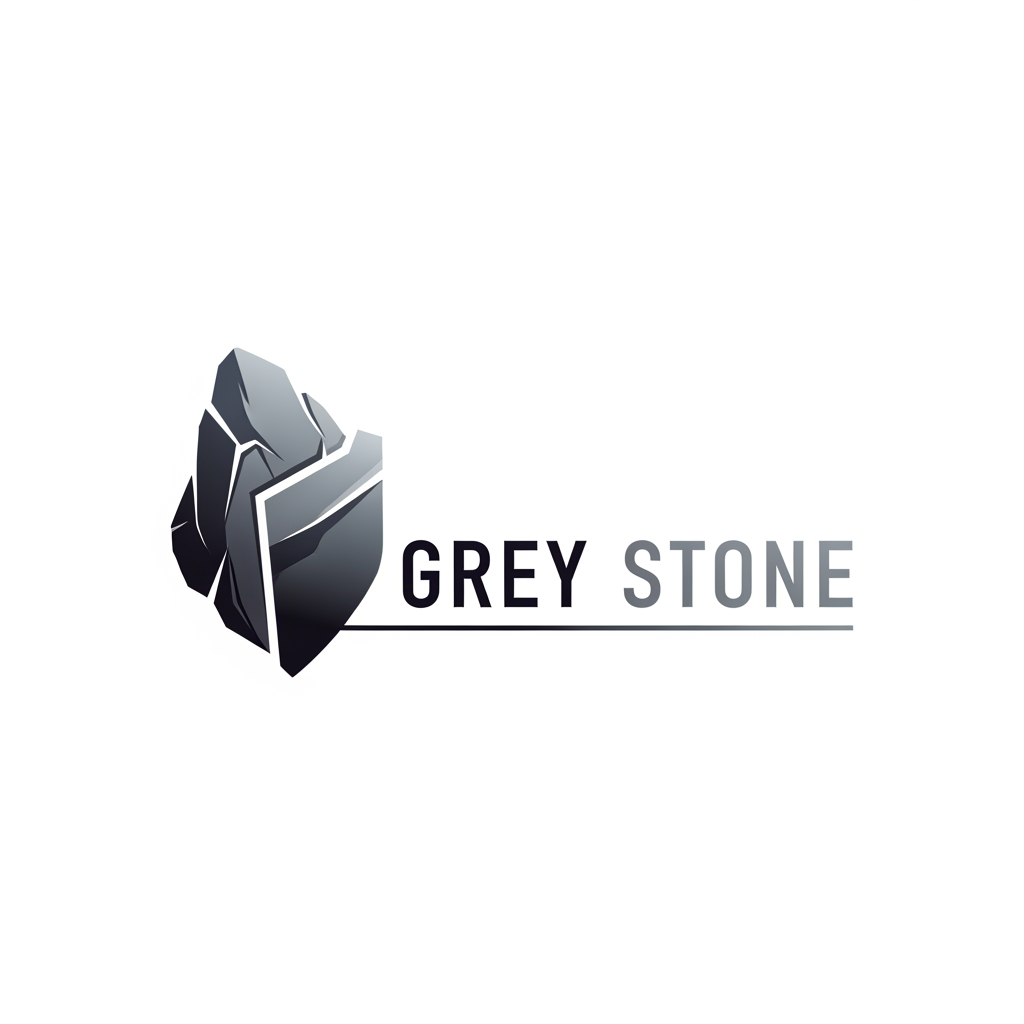 AI Design for okay so i have a security service company and its name is GREY STONE. and i want you to generate logo for it. it should look premium