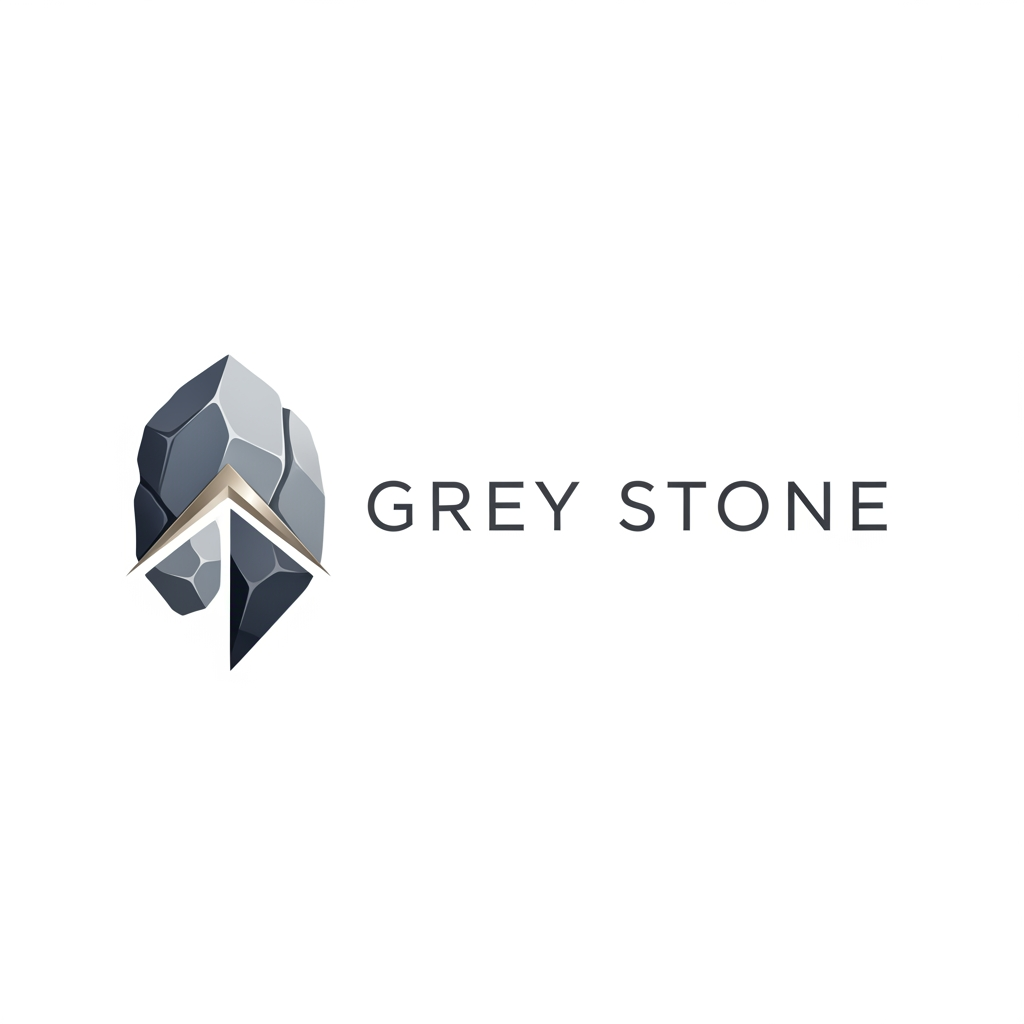 AI Design for okay so i have a security service company and its name is GREY STONE. and i want you to generate logo for it. it should look premium