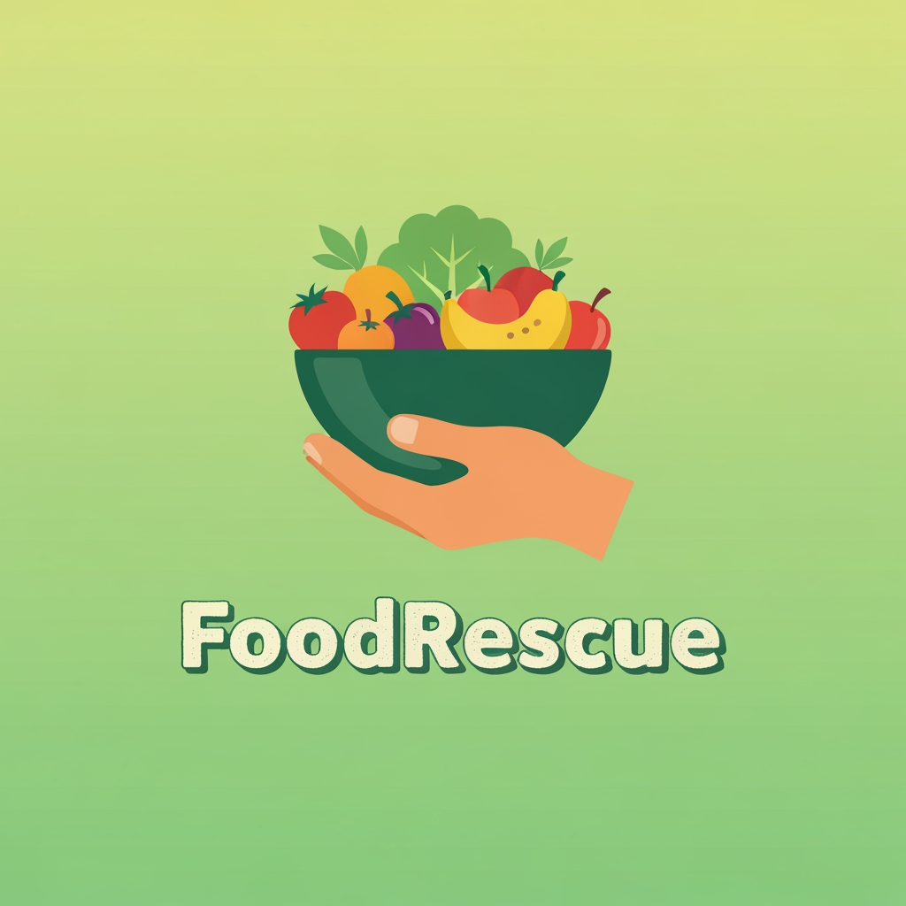 create a app logo of foodrescue
