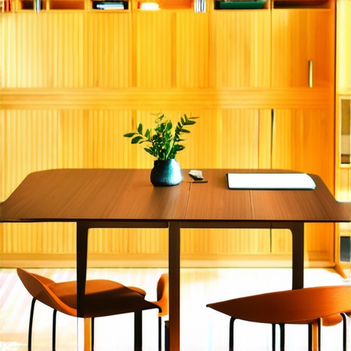 AI Design for wooden table