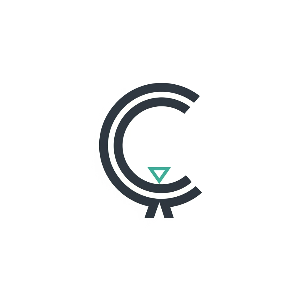 AI Design for C letter and fulcrum --- logo ----better design