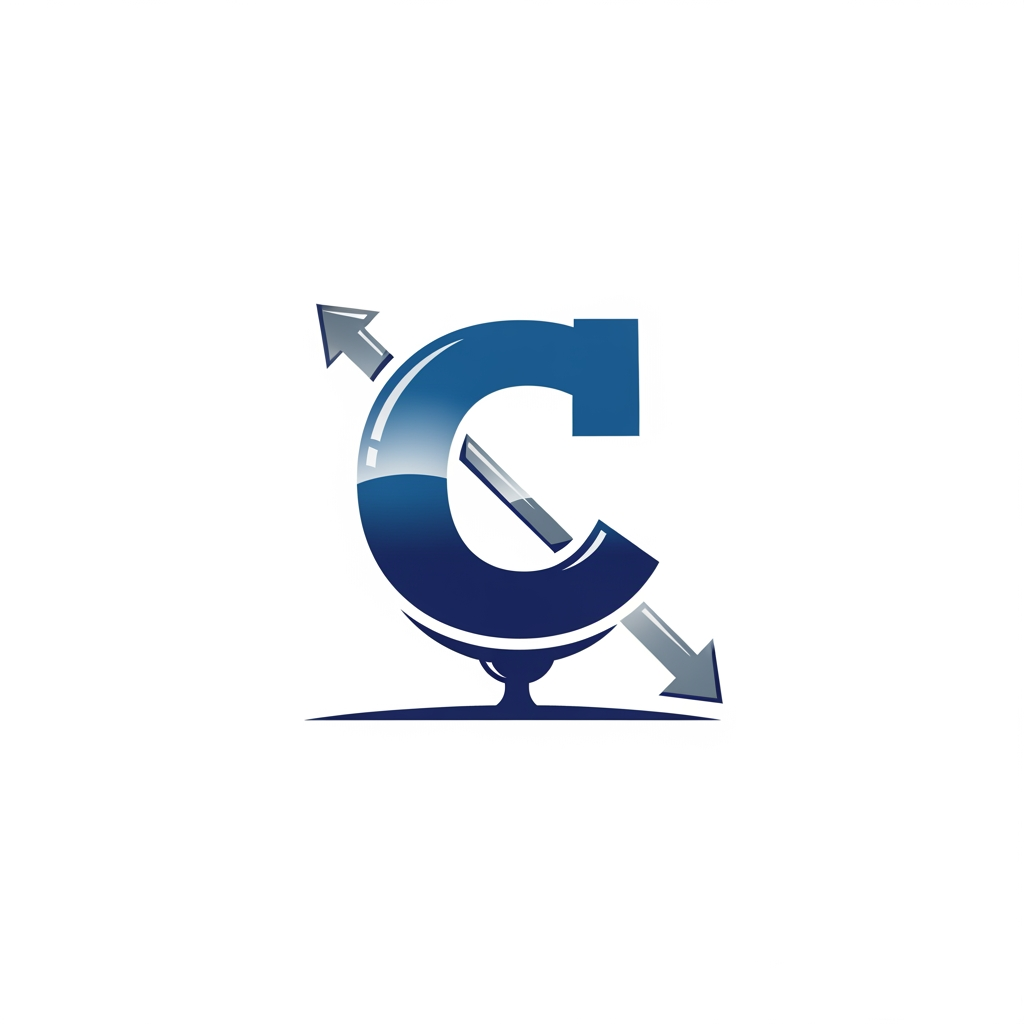 AI Design for C letter and fulcrum --- logo ----better design