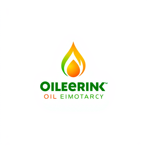 AI Design for oil company with green energy, colors : yellow and green and red with an oil drop design, make it professional
