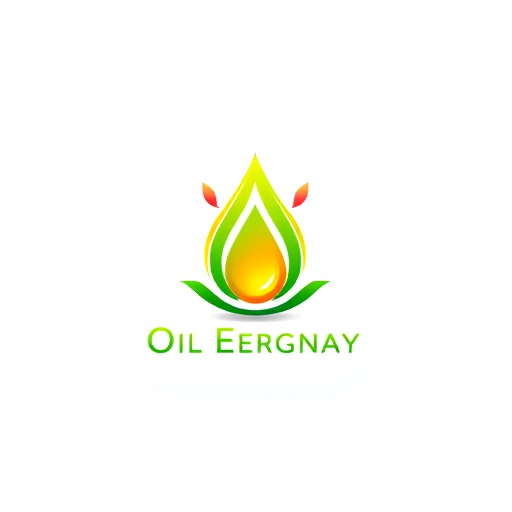 AI Design for oil company with green energy, colors : yellow and green and red with an oil drop design, make it professional