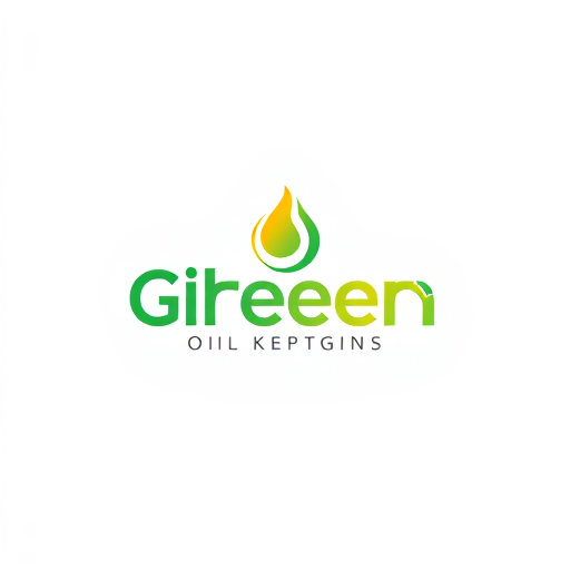 AI Design for oil company with green energy, colors : yellow and green and red with an oil drop design, make it professional