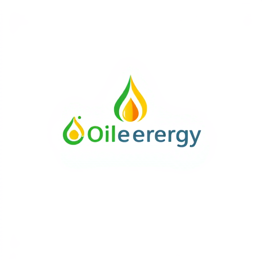 AI Design for oil company with green energy, colors : yellow and green and red with an oil drop design, make it professional