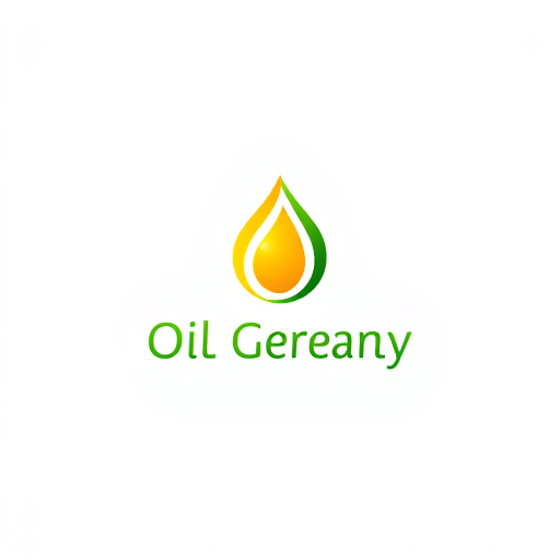 AI Design for oil company with green energy, colors : yellow and green and red with an oil drop design, make it professional